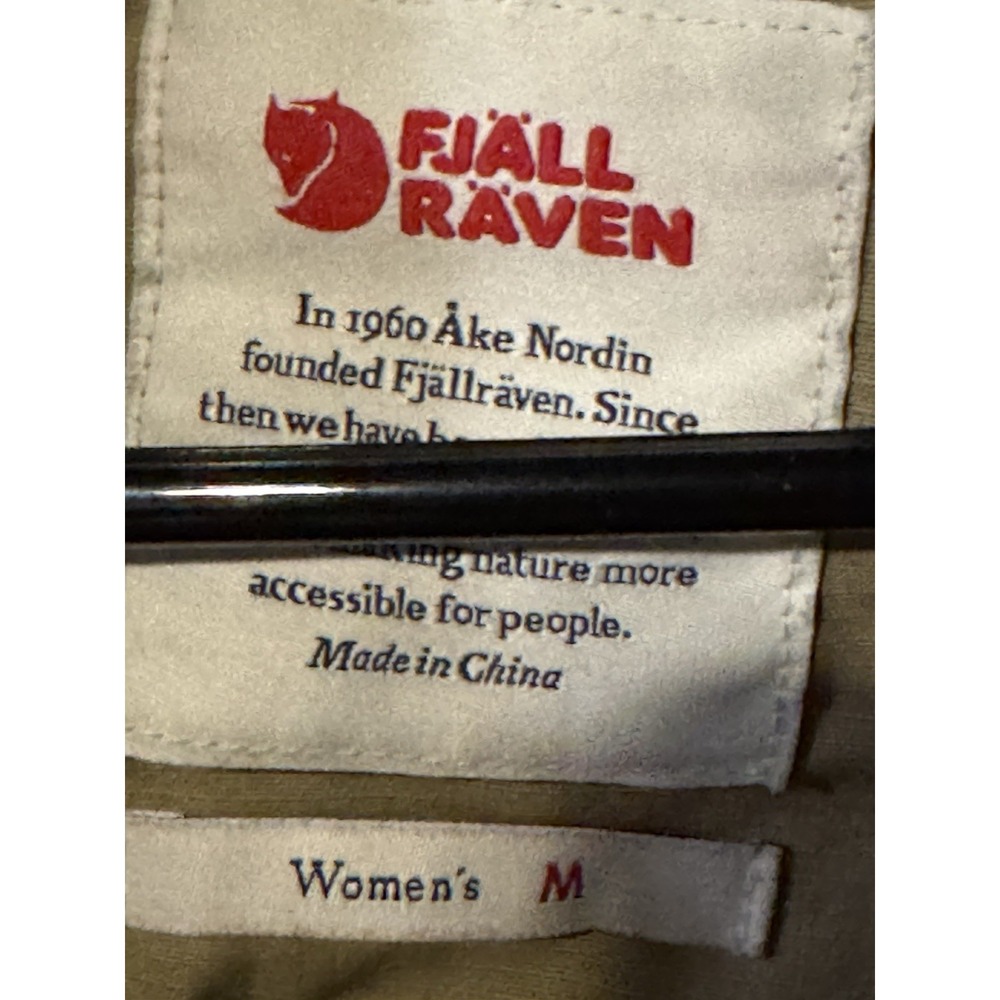Fjallraven G1000 Womens Medium Vintage Rip Stop Oil Skin Feel Jacket - Picture 8 of 8